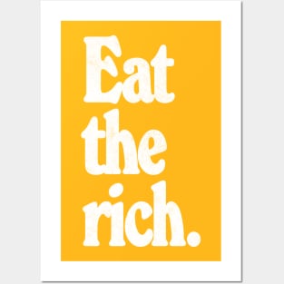 EAT THE RICH / Anti-Capitalist Design Posters and Art